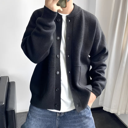 Josh - Nowoczesna, luźno dopasowana męska kurtka wełniana