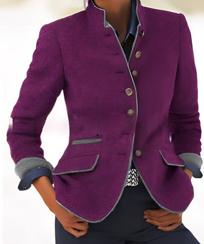 Kaelyn - Modna rekreacyjna kurtka z kieszeniami dla kobiet