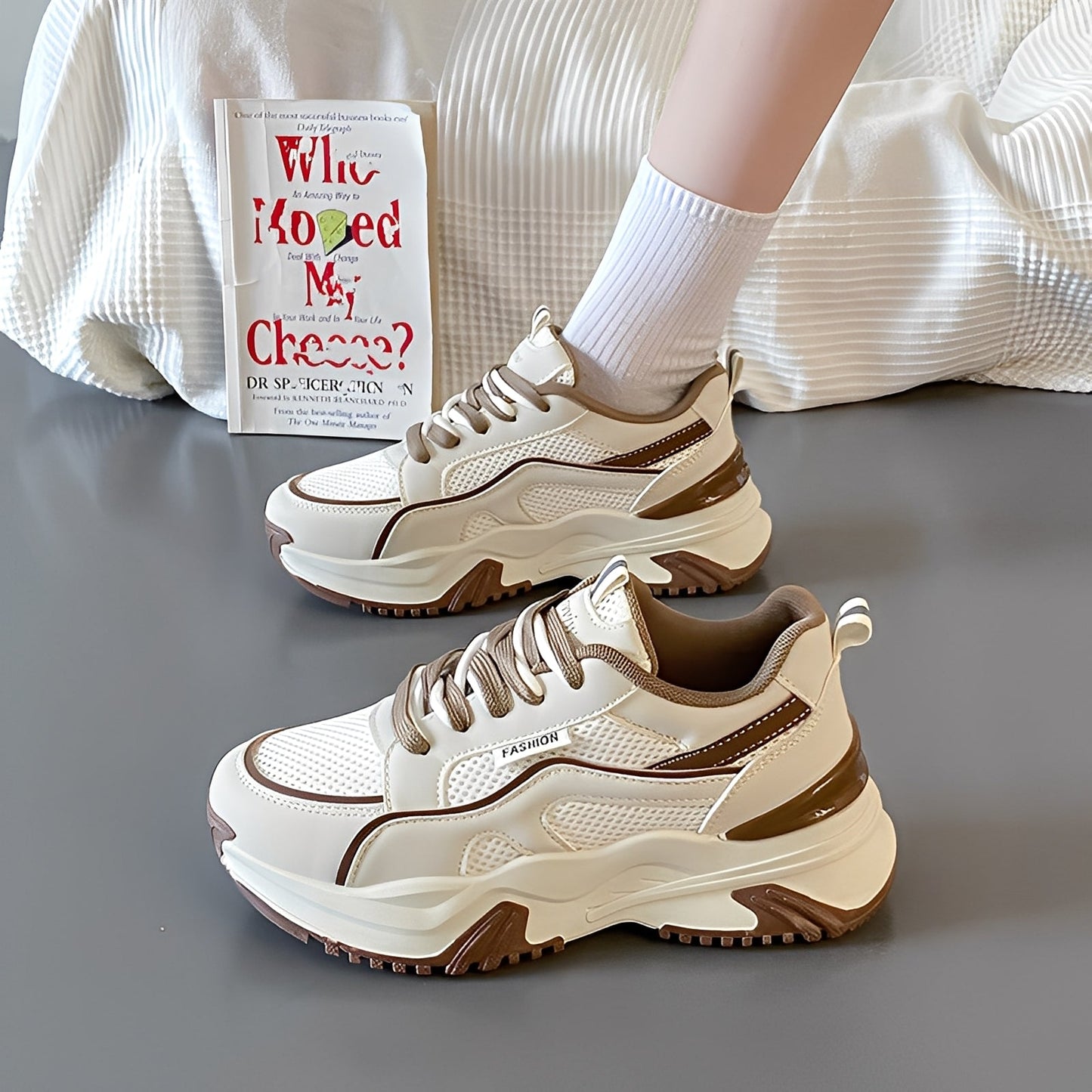 Sophie - Stylowe damskie sneakersy z masywną podeszwą