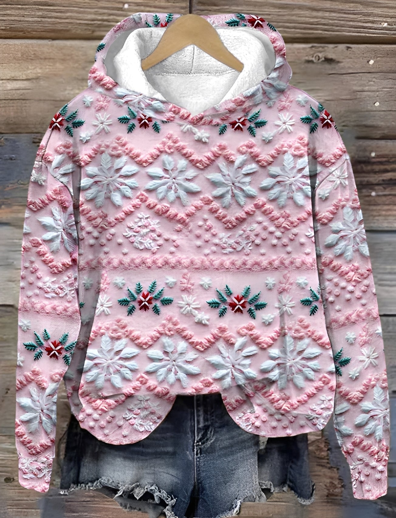 Jacalyn - Luźna, kolorowa bluza z kapturem dla kobiet