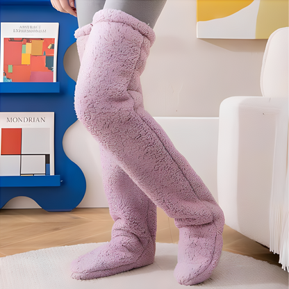 Hayden - Ciepłe, miłe w dotyku skarpety do spania dla kobiet