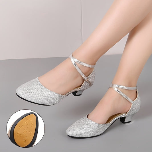 Carrie - Eleganckie błyszczące sandały dla kobiet