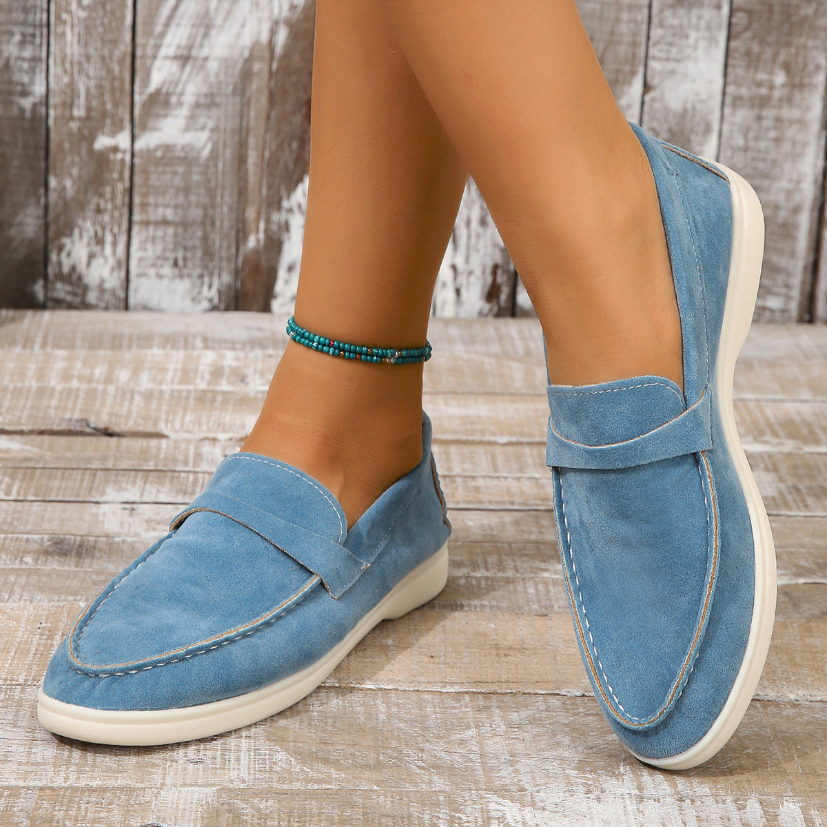 Yasmine - Klasyczne damskie buty zamszowe
