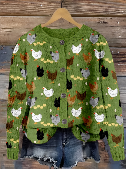 Shannah - Wygodny damski sweter z eleganckim wzorem