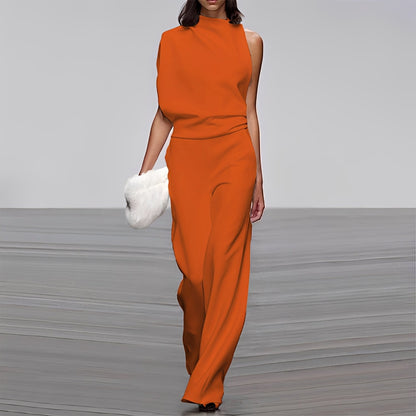Lucie - Elegancki, glamour Ein-ramię kombinezon dla kobiet