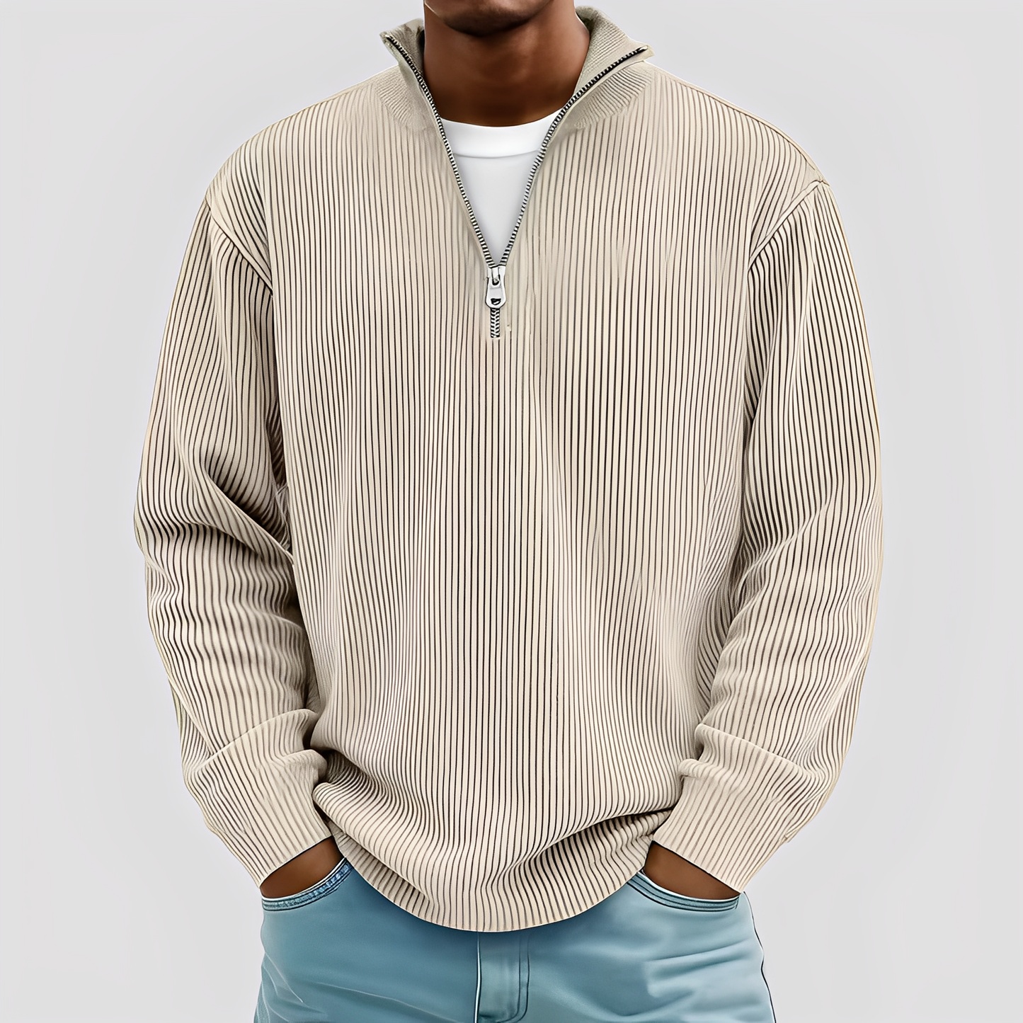 Henry - Nowoczesny, luźny, ciepły sweter dla mężczyzn