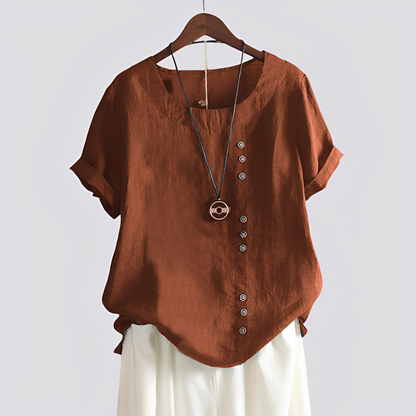 Isabelle - Wygodna koszulka z krótkimi rękawami dla kobiet