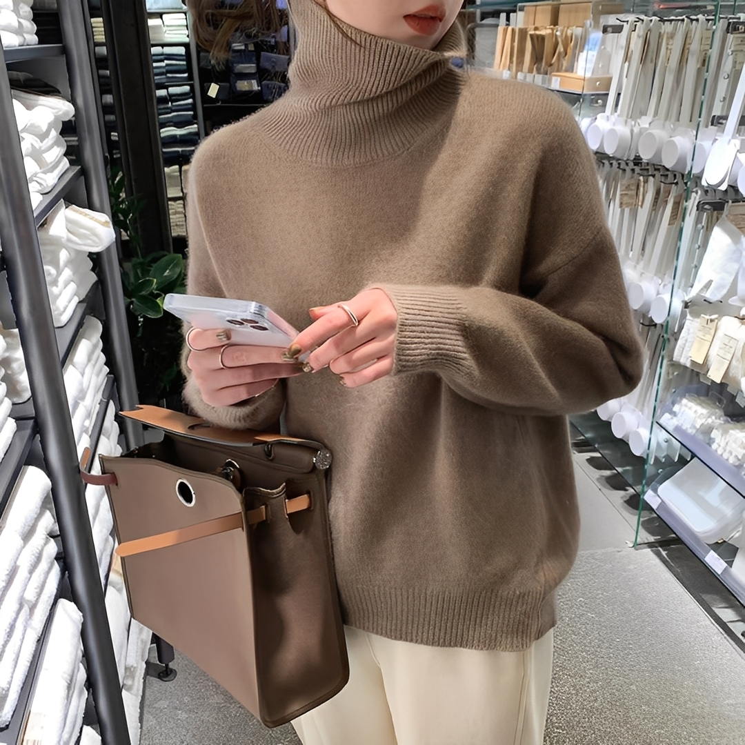 Ophélie - Modny damski sweter z golfem