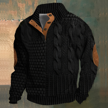 Nazaire - Sweter męski z motywem 3D