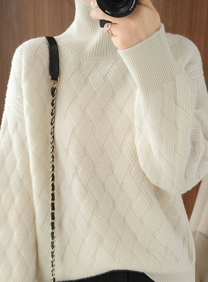 Stacey - Stylowy golf z teksturą dla pań