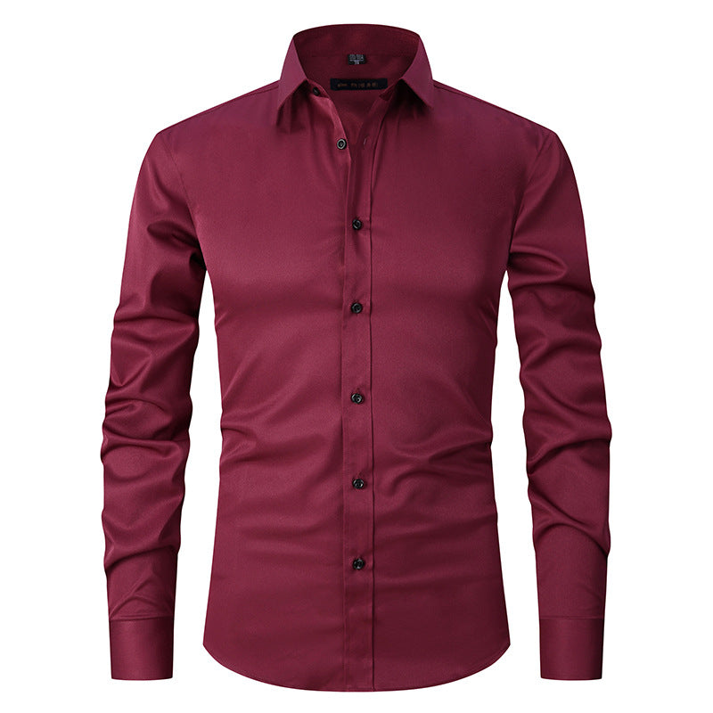 Jaren - Męska elegancka koszula stretch z długim rękawem