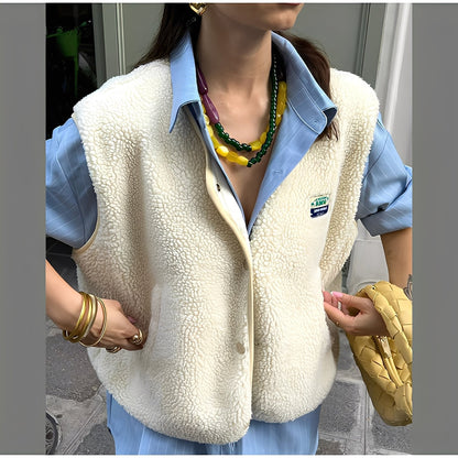 Bénédicte - Komfortowa damska kamizelka polarowa