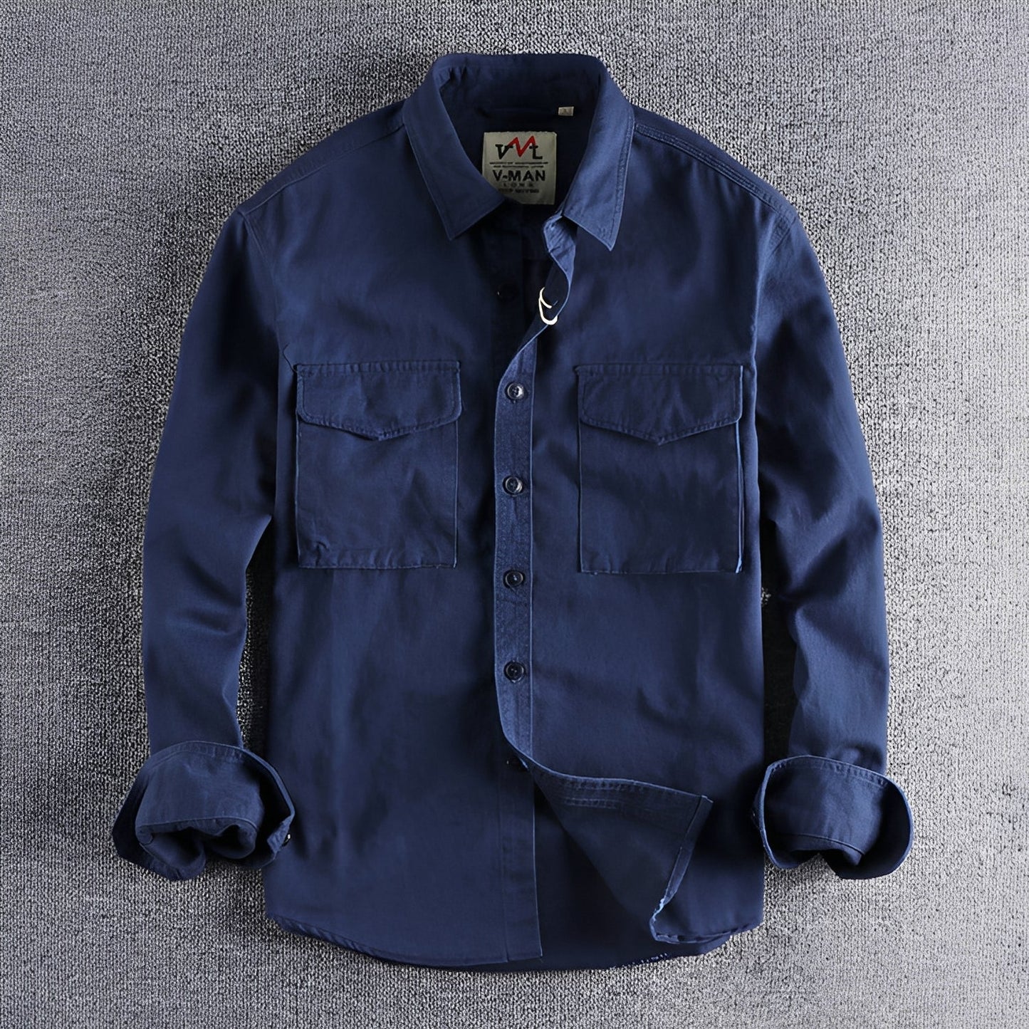 Aamiro - Męska koszula na co dzień z długim rękawem