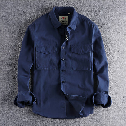 Aamiro - Męska koszula na co dzień z długim rękawem