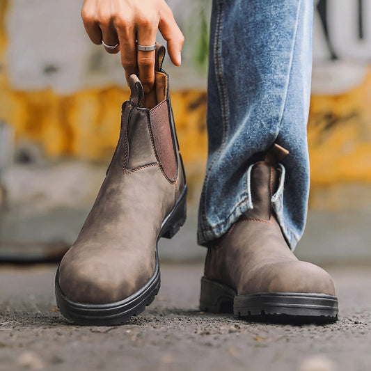 Gilbert - Stylowe retro skórzane buty dla panów