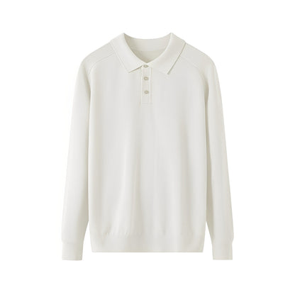 Anton - Wełniany sweter z kołnierzem rewersowym dla mężczyzn