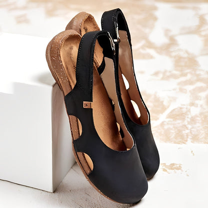 Mychal - Kobiece codzienne płaskie sandały