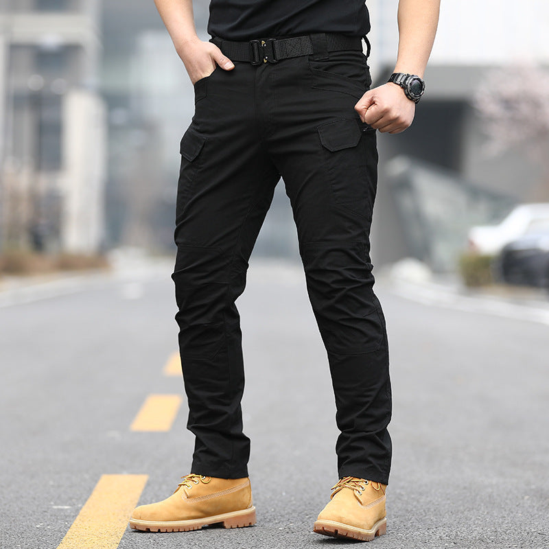 Douglas - Męskie luźne spodnie cargo o charakterze taktycznym