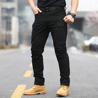 Douglas - Męskie luźne spodnie cargo o charakterze taktycznym