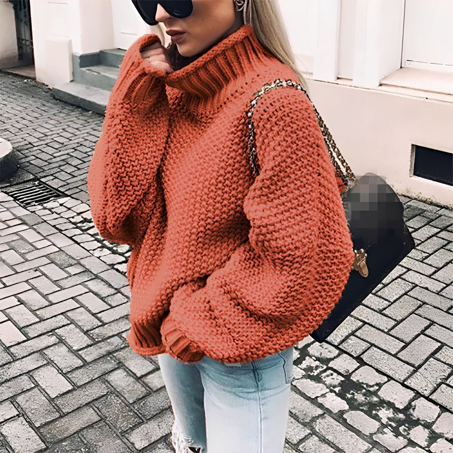 Nicola - Super-gruby, luźny golf dla kobiet