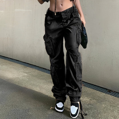 Lauren - Stylowe damskie jeansowe spodnie cargo