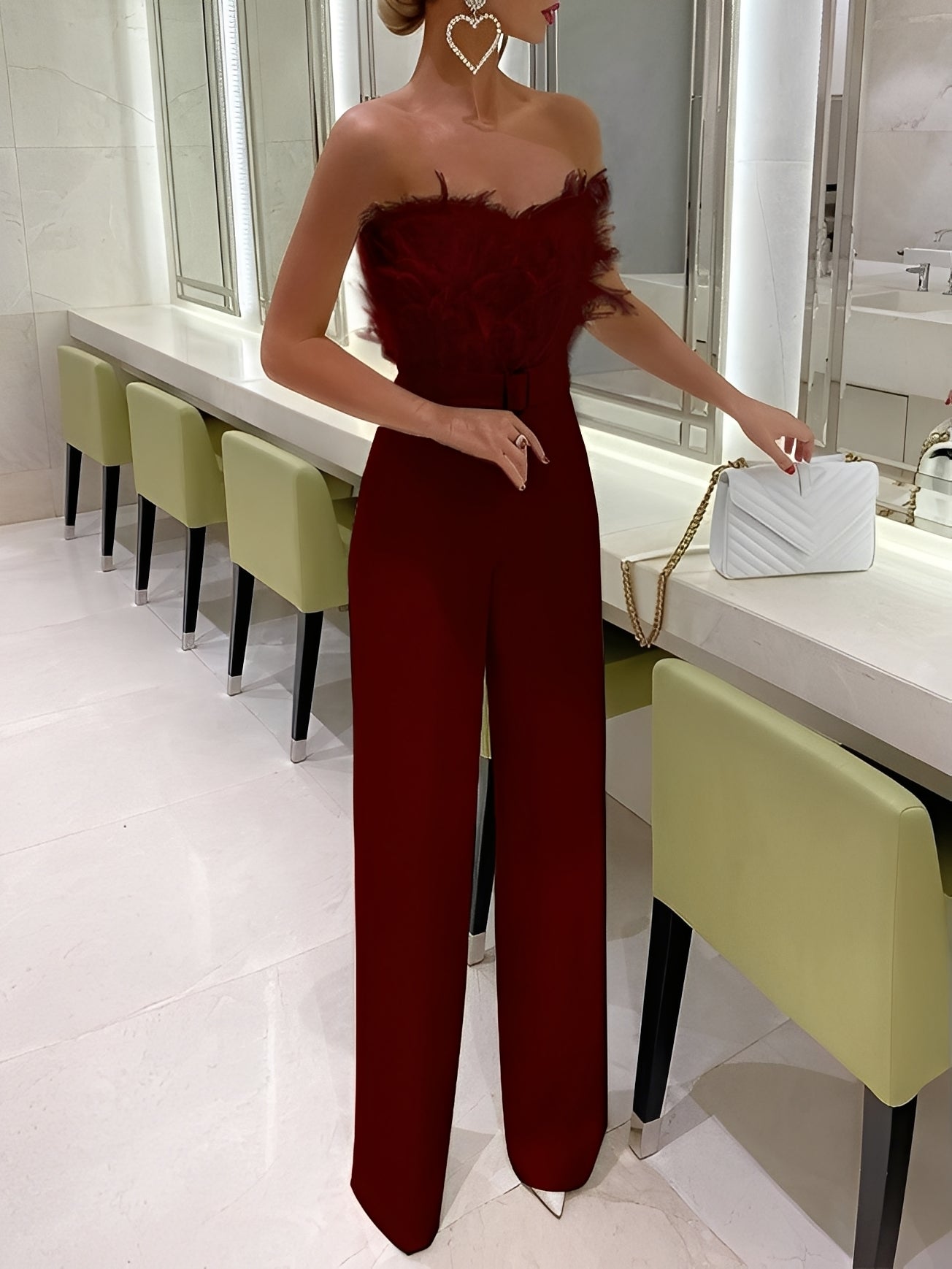 Valarie - Szykowny kombinezon z tubowym topem dla kobiet