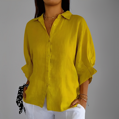 Antoinete - Elegancka bluzka damska z długim rękawem