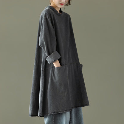 Julie - Lekka długa sukienka jeansowa dla kobiet