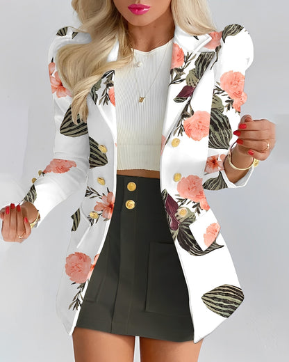 Marie - Stylowy komplet z marynarką i spódnicą dla kobiet