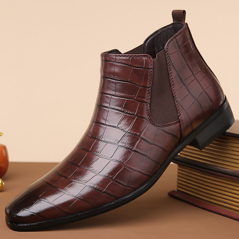 Gladwin - Eleganckie, błyszczące skórzane buty dla panów
