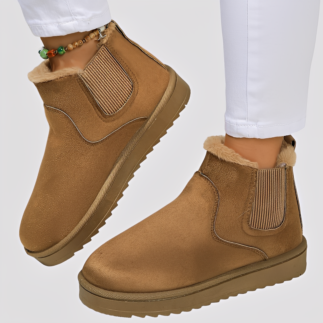 Henie - Ciepłe damskie buty z polarowym ociepleniem