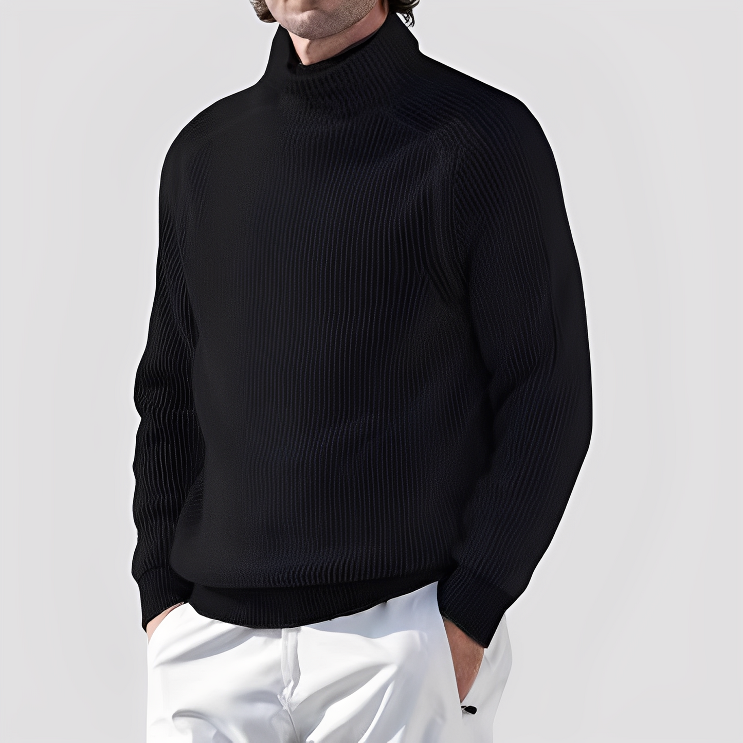 Chadwick - Męski golf z wełny, stylowy i ciepły