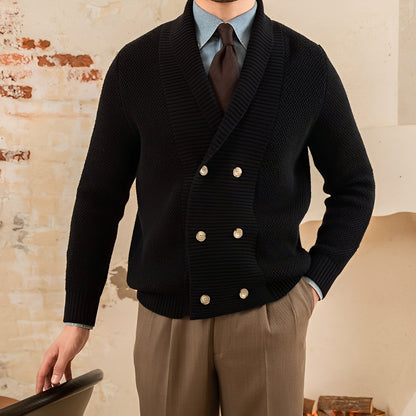 Arthur - Elegancki kardigan z dekoltem V dla mężczyzn