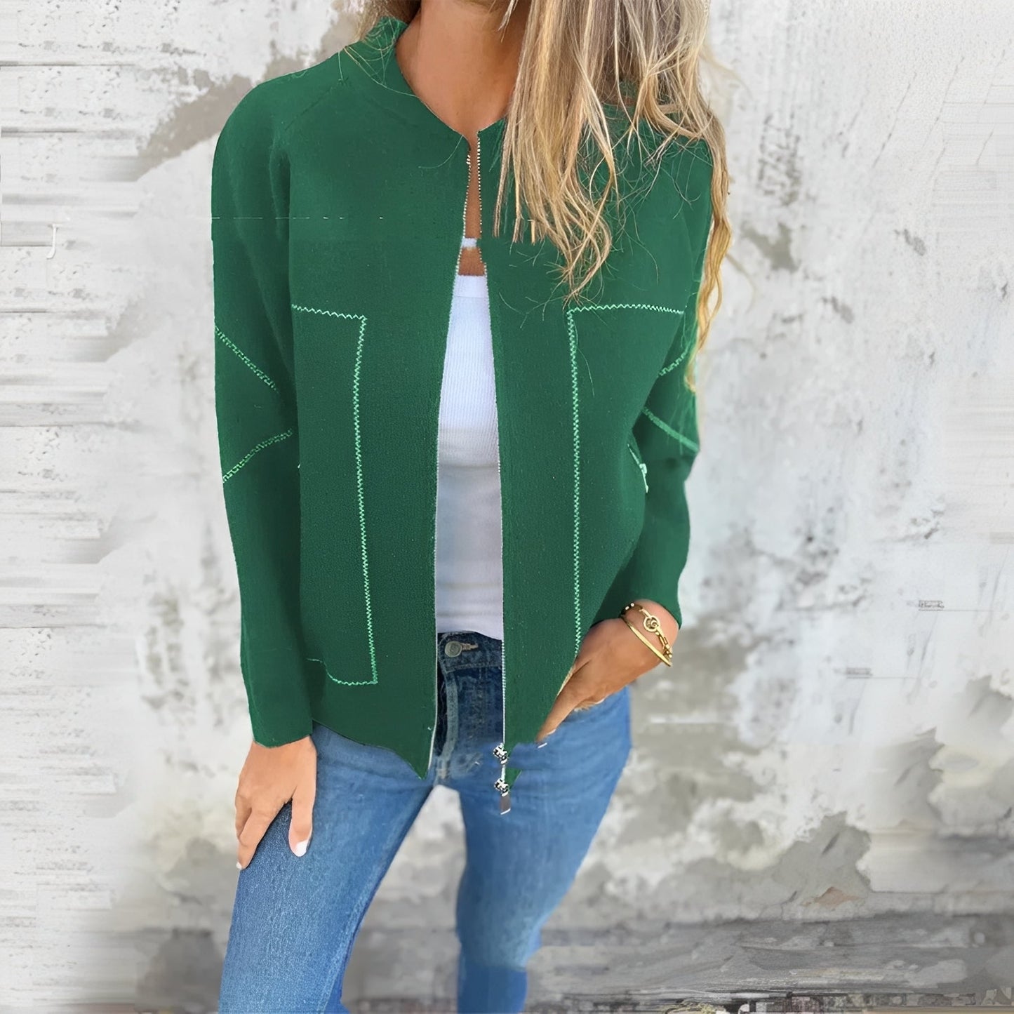 Chelsea - Stylowa kurtka z zamkiem dla kobiet