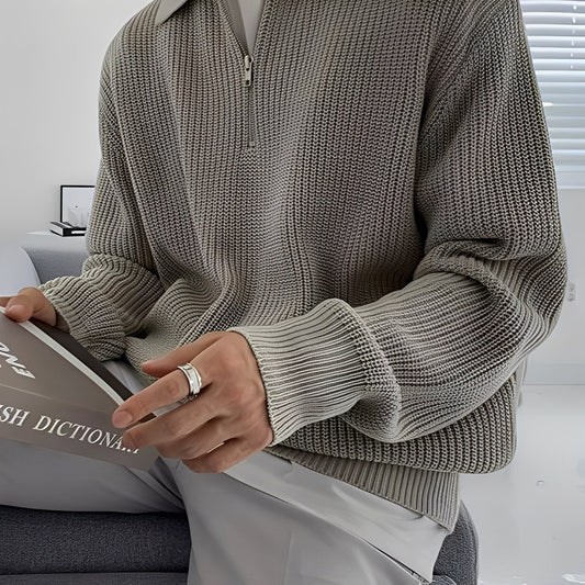 Jeffrey - Stylowy, swobodny męski sweter