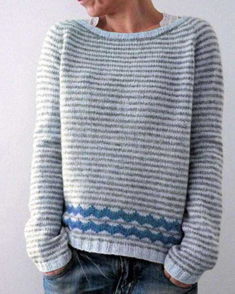 Emma - Luźny Retro Sweter Damska Moda