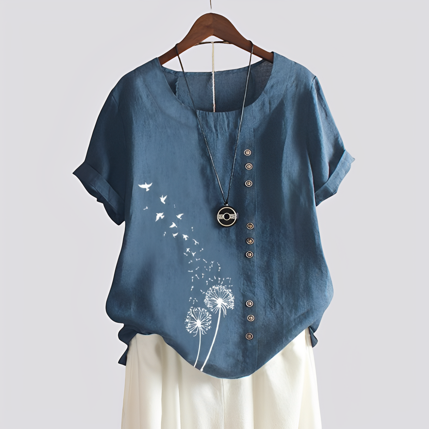 Isabelle - Wygodna koszulka z krótkimi rękawami dla kobiet