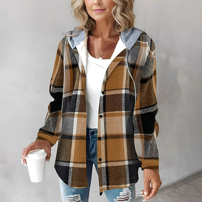 Martina - Lekka wełniana kurtka z kapturem dla kobiet