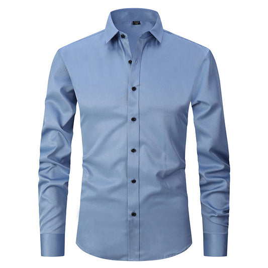 Jaren - Męska elegancka koszula stretch z długim rękawem
