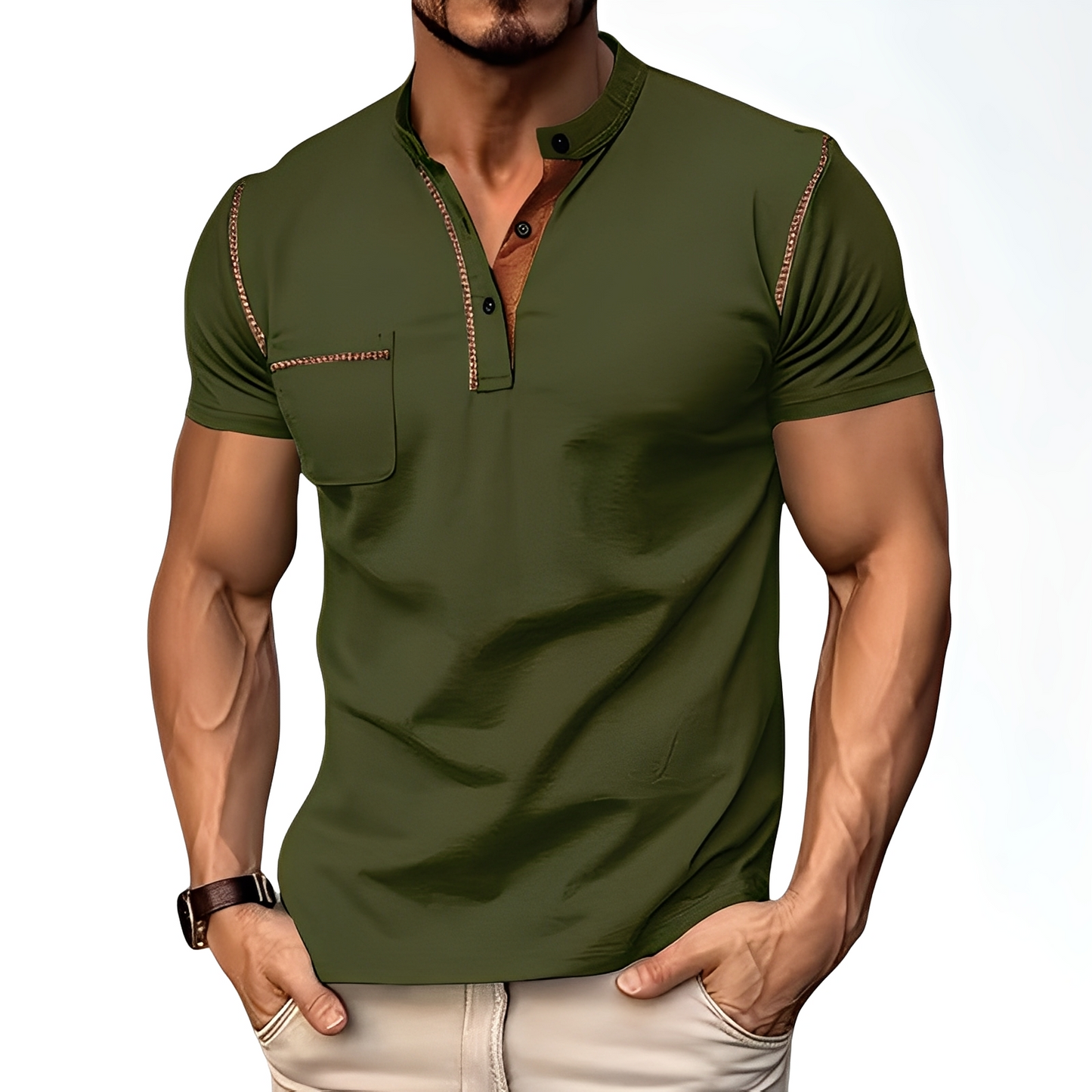 Brandon - Elegancka, komfortowa męska koszulka polo