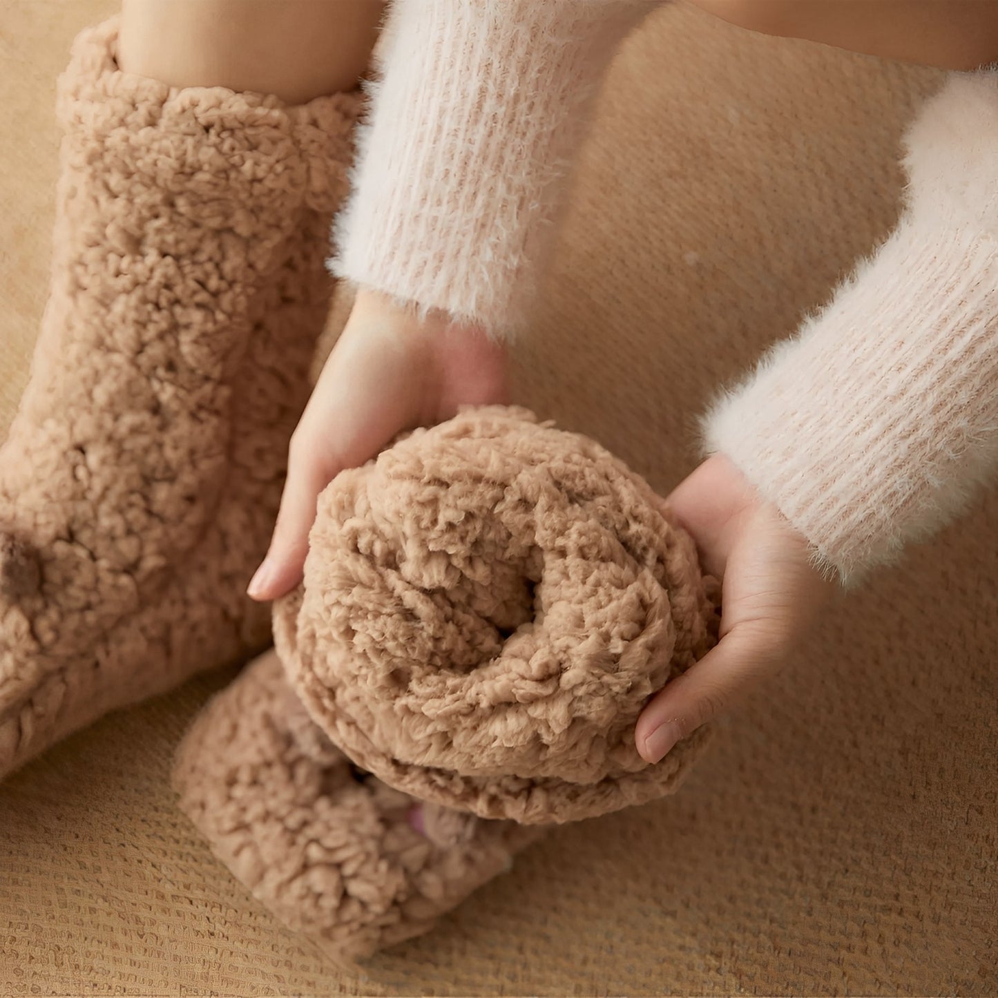 Caelie - Stylowe, urocze, grube skarpety Fleece dla pań