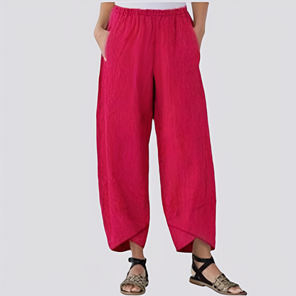 Jessica - Stylowe spodnie z szerokimi nogawkami dla kobiet