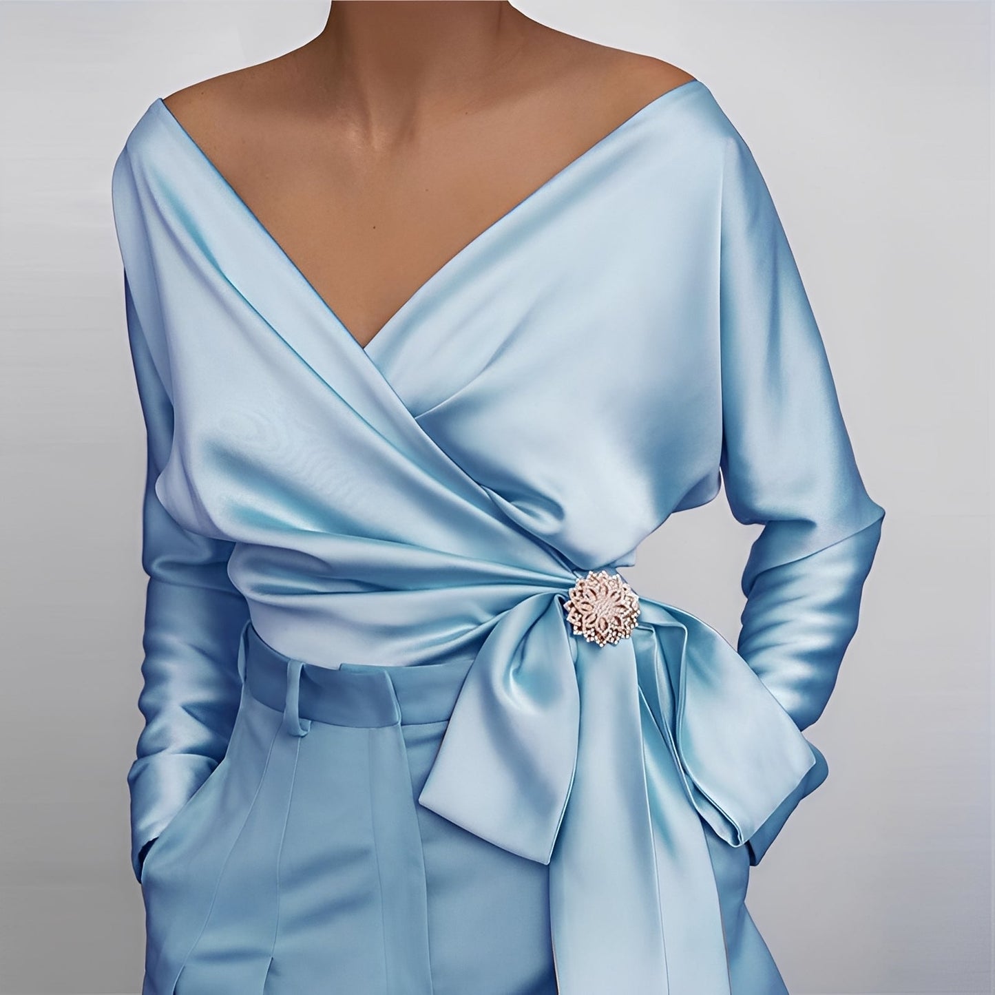 Evalyn - Elegancka jedwabna bluzka dla kobiet