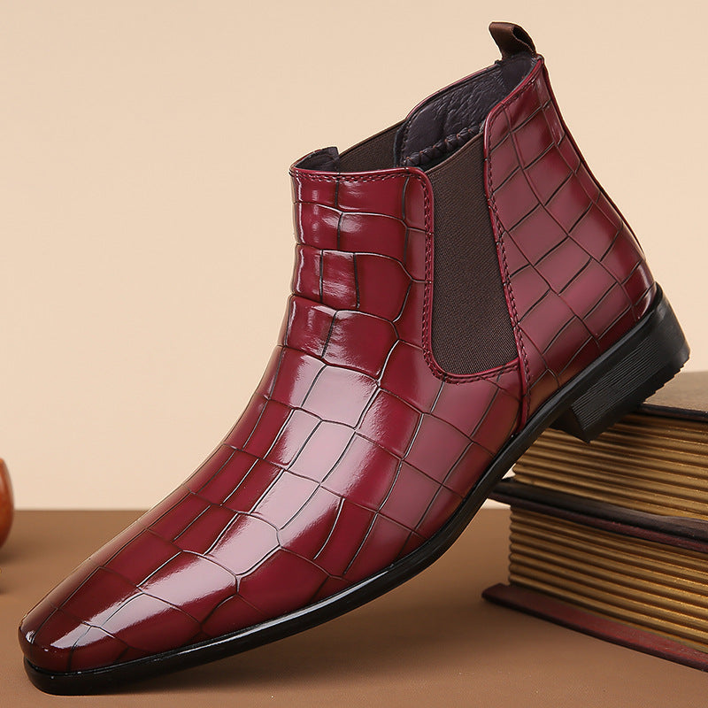Gladwin - Eleganckie, błyszczące skórzane buty dla panów
