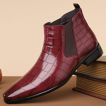 Gladwin - Eleganckie, błyszczące skórzane buty dla panów