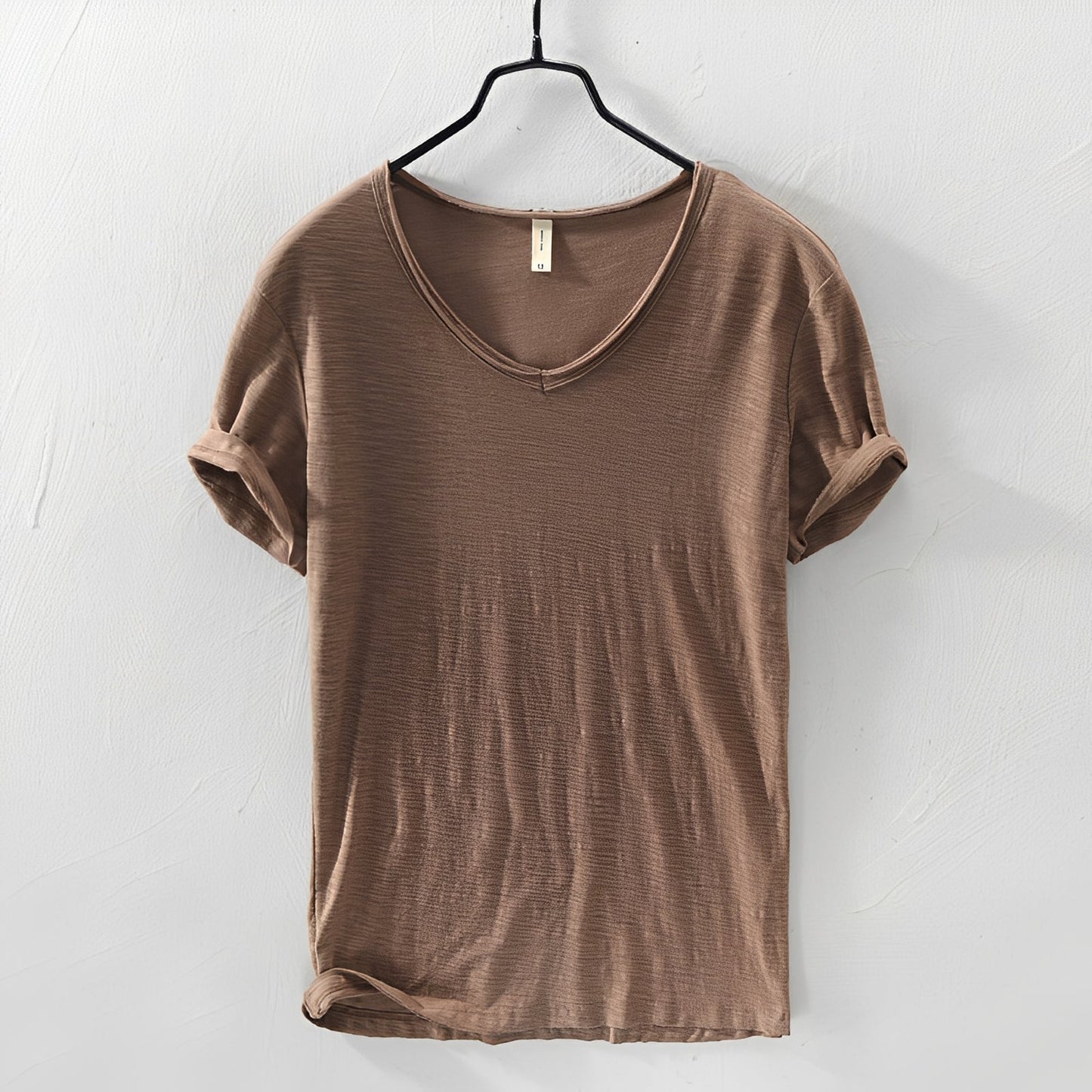 Lardo - Oddychająca koszulka męska w jednolitym kolorze