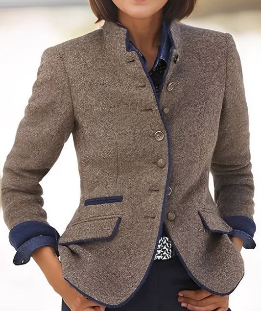 Kaelyn - Modna rekreacyjna kurtka z kieszeniami dla kobiet