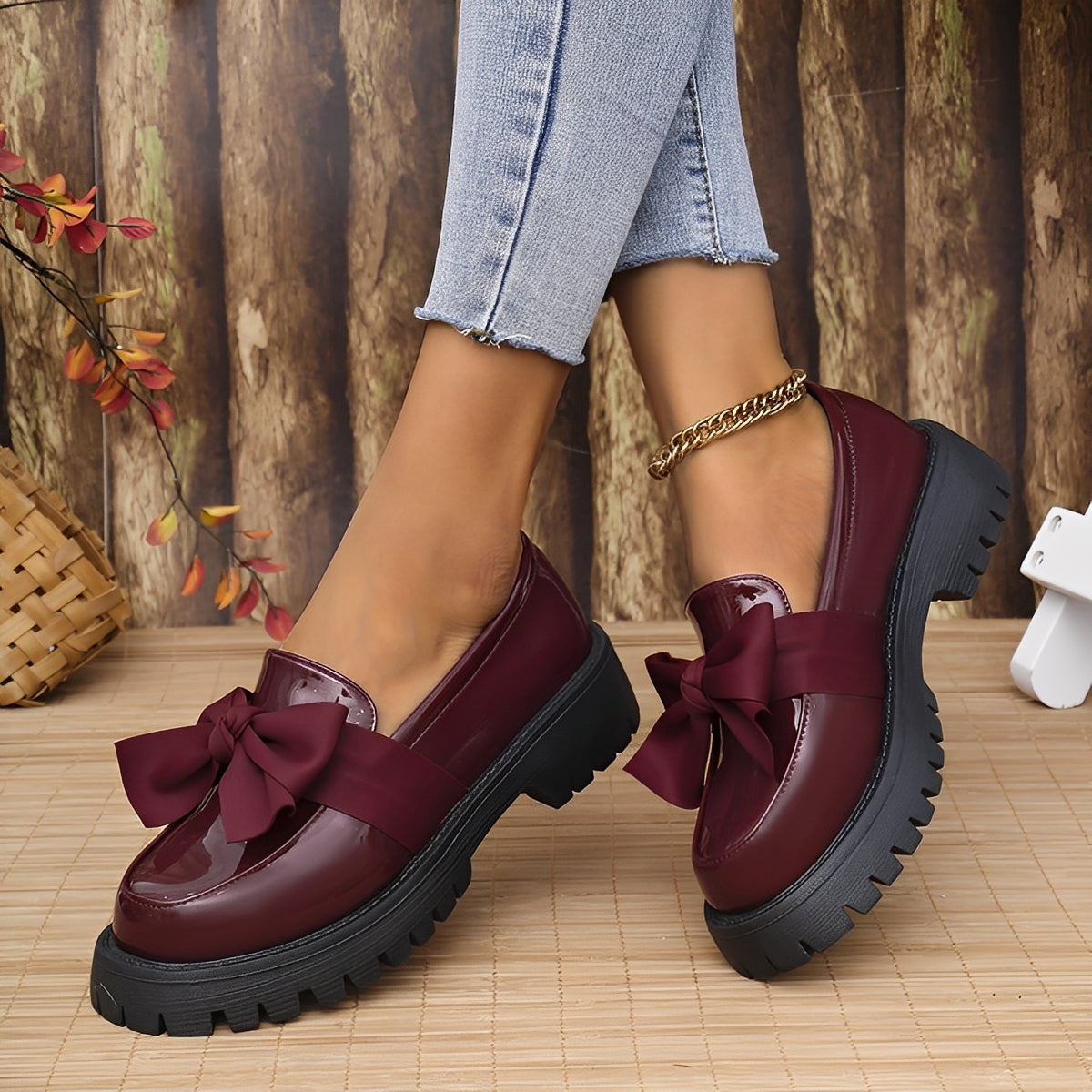 Eliza - Modne skórzane buty na platformie z solidną podeszwą dla kobiet