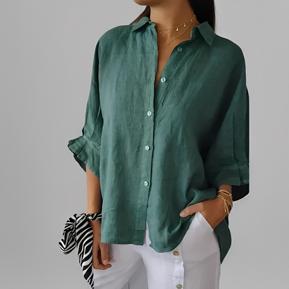 Antoinete - Elegancka bluzka damska z długim rękawem