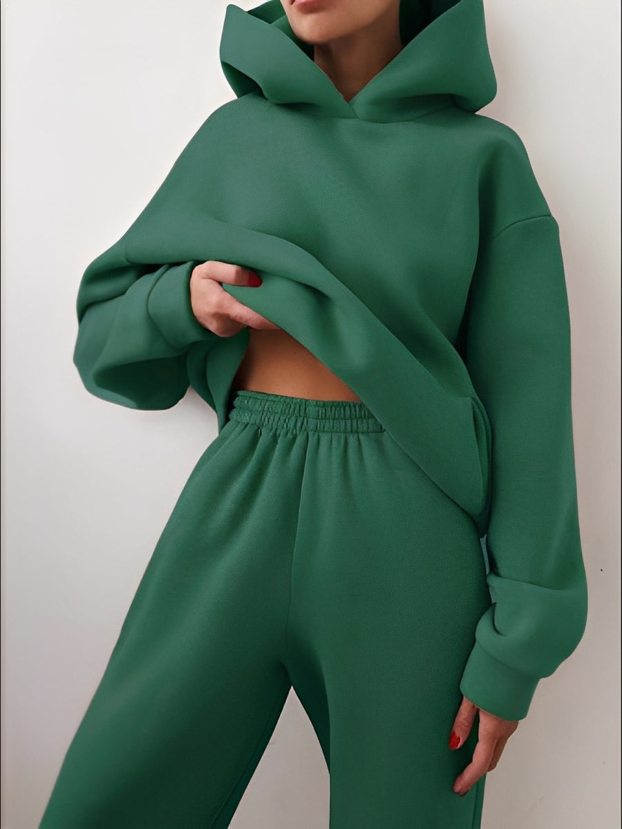 Jasmine - Luźny damski dres z kapturem